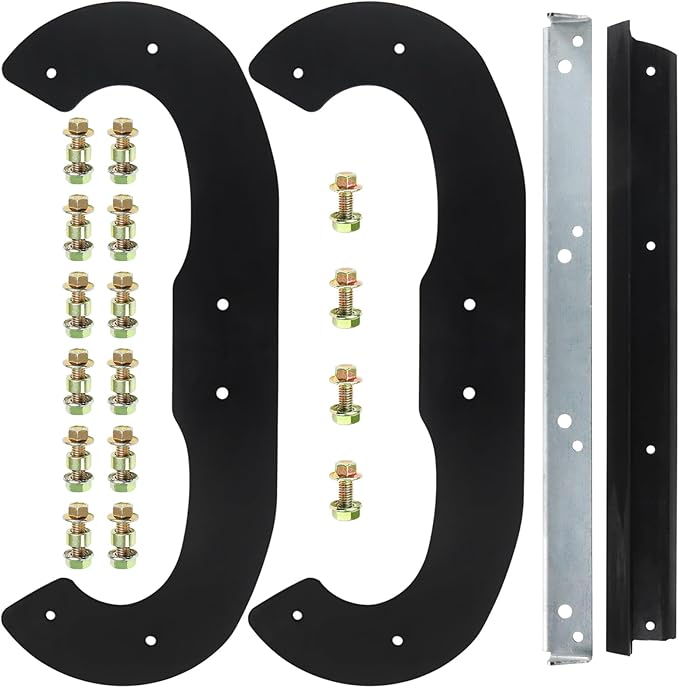 1687806 Snow Blower Auger Paddles Kit with 1752660AYP Scraper Replaces Snapper 1687489 1687489YP 1687628YP 1739727 1752606 1752606YP for Murray SS822E 7522ES 1022E 22" Single Stage Snowblower