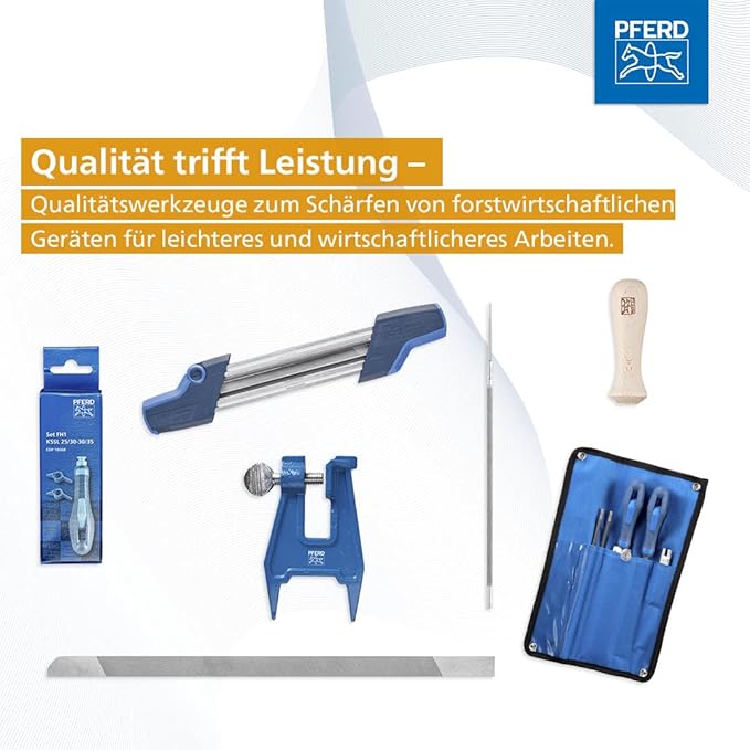 Pferd Chain Saw Sharpener Chain Sharp CS-X, File 1/8 inch, 17299 – Chain Saw File and Depth Gauge File in One Ergonomic Tool