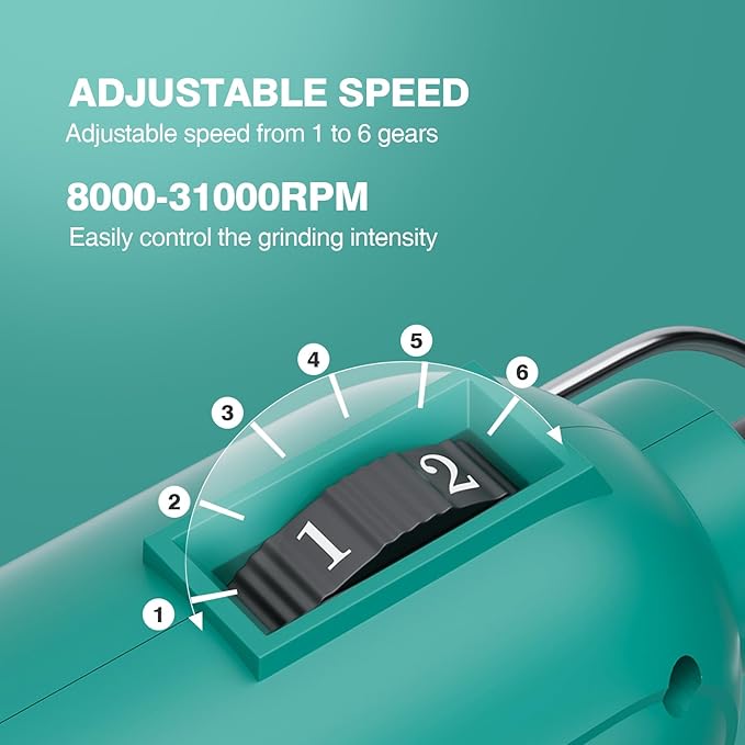 Electric Chainsaw Sharpener Kit Adjustable Speed Chainsaw Chain Sharpener with 9 Titanium Coated Diamond Files for All Chainsaw Chain Sizes