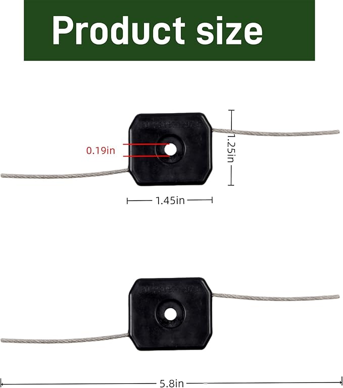 30Pcs String Trimmer Head,Universal Fit Fit String Trimmer Blade Replacement Head,Steel Wire Line Trimmer Spool Wire,Weed Wackers Attachment for Cordless Grass Trimmer Weed