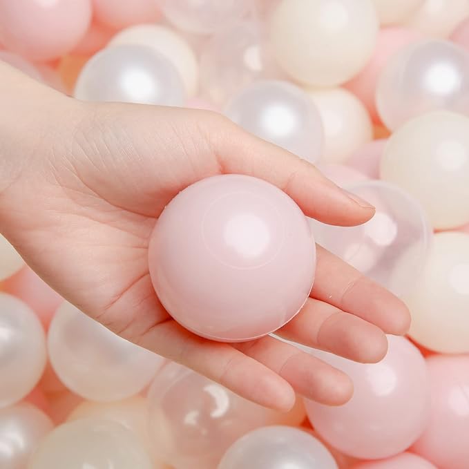 TRENDPLAY Plastic Balls for Ball Pits 2.2 Inch, Pack of 50 100 200 500 Hollow Balls, Perfect for Toddler Baby Pools,Party,Festival Decoration