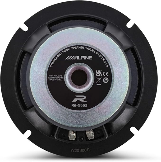 Alpine R2 Speaker Bundle - Two Pairs of R2-S653 6.5" R-Series Pro High-Resolution 3-Way Component Speakers