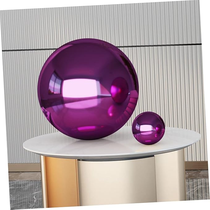 Happyyami Stainless Steel Ball Gazebo Garden Mirror Reflective Ball Decorative Sphere Outdoor Gazing Globe Unbreakable Decorative Sphere