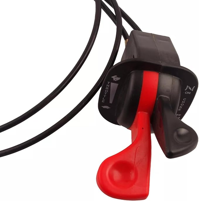 Risforth1734506SM Throttle Choke Cables Dual Control Assembly Compatible with Briggs Stratton Baron Simplicity 16HP-23HP 38In -50In 1734506 1727223 1734505SM 1727223SM 1921950 1721950 5048943