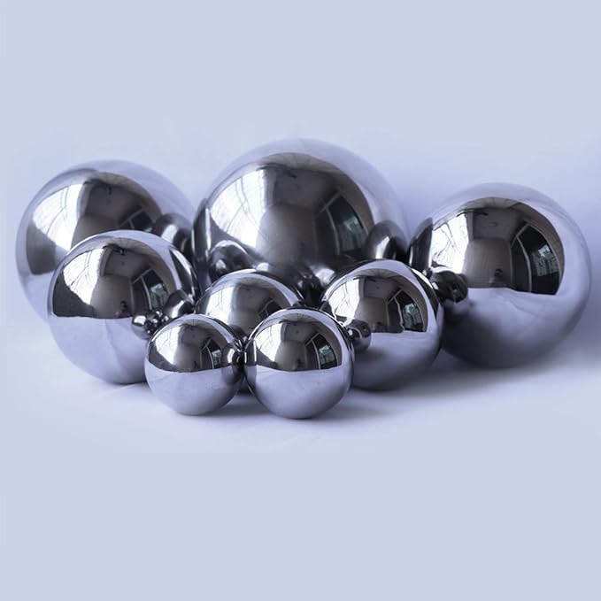 Durable Stainless Steel Gazing Balls Hollow Mirror Globe Floating Reflective Ball Polished Shiny Sphere for Home Garden Pond Outdoor Swimming Pool Decoration (10 Inch)