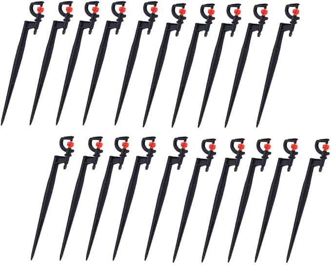 Watering Sprayer, G Type Degree Drip Irrigation Sprinkler Heads Adjustable 360 Drippers Sprinklers Garden System Accessory for Lawn Rotation Spray Nozzle Gardening Micro Sprayers Head