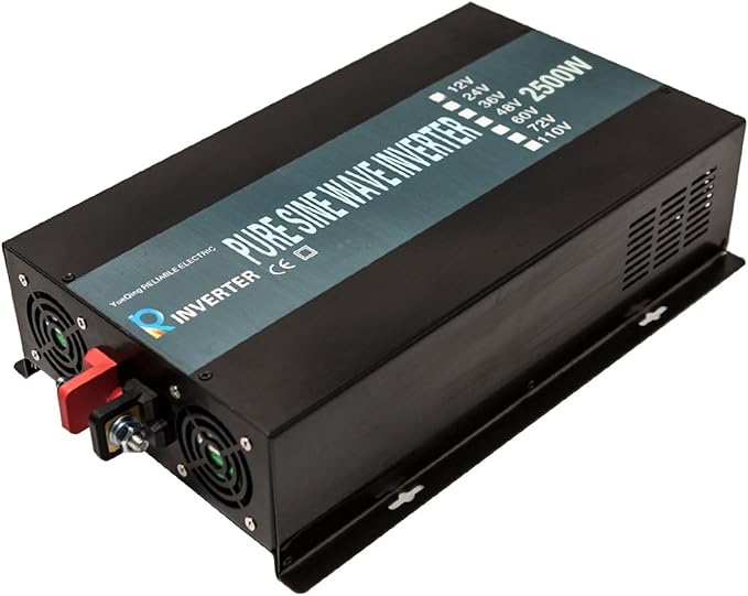 WZRELB RBP250024VCRT 2500W 24V 120V Pure Sine Wave Solar Power Inverter with Remote Control Switch