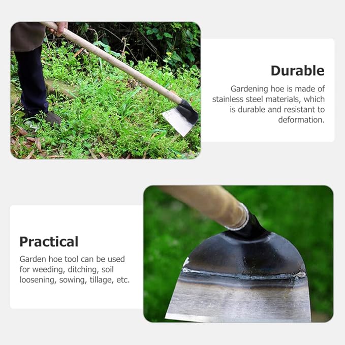 DOITOOL Hand Hoe Head Replacement Hoe Garden Tool Heavy Duty Farm Hoe Gardening Planting Agricultural Tiller Digging Weeding Tool Hoe Head for Agriculture