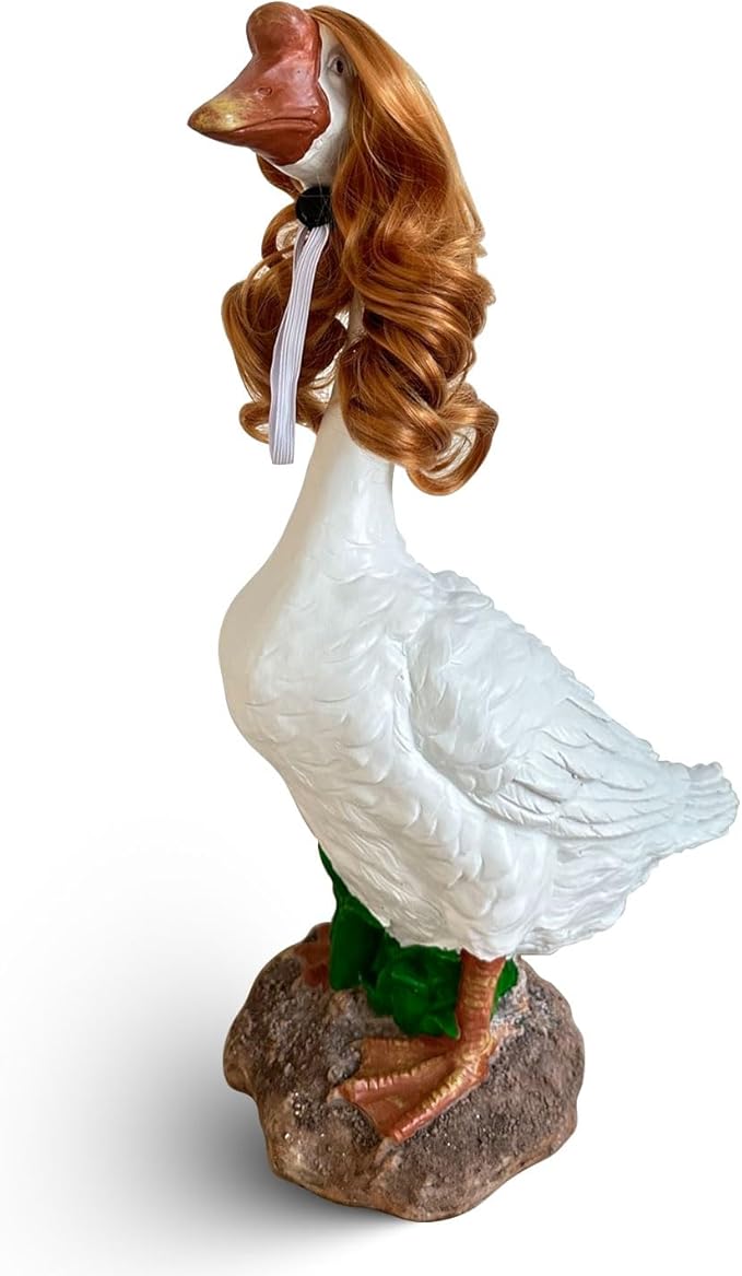 Porch Goose Wigs, Porch Goose Outfits Lawn Goose Statue Accessories for Outdoor Garden Patio Yard Goosey Decor (Style 8)