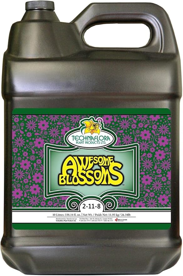 Technaflora TFAB10L Awesome Blossoms Fertilizers, 10 L, 10 Liter, Black