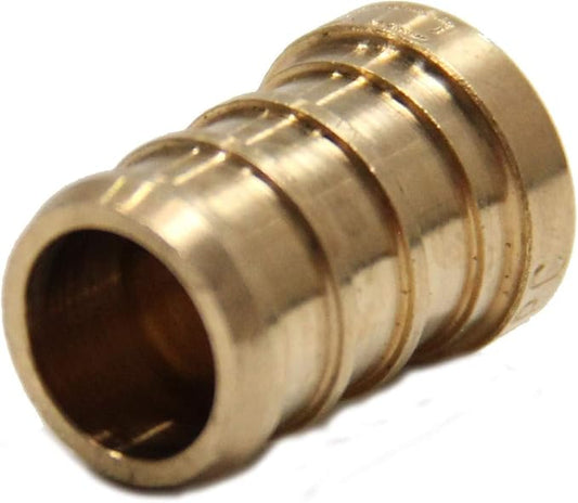 (Pack of 200) EFIELD Barb Crimp Pex 3/4-inch Plug (End Cap) Brass Fittings, ASTM F1807