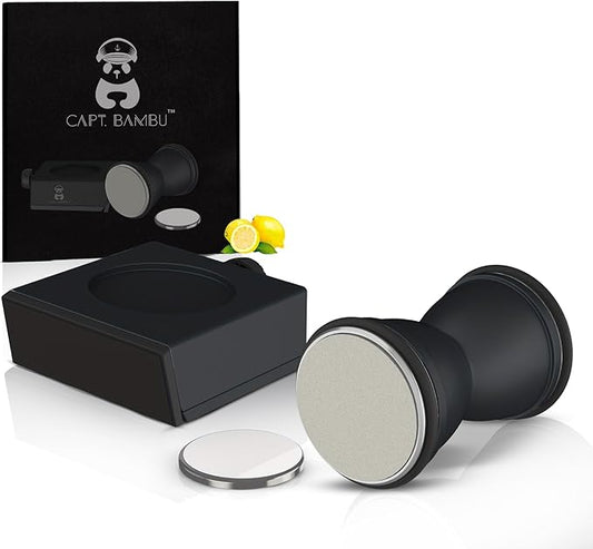 Rolling Knife Sharpener Kit - Crafted with Premium Stainless Steel | Kitchen Knife Sharpener Includes a 400 Grit Diamond Disc to Restore Sharpness and a Ceramic Disc to Polish and Smooth the Blade