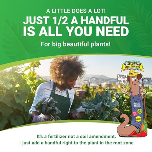 100% Pure Organic Worm Castings Fertilizer, 15-Pounds (2 Pack) - Improves Soil Fertility and Aeration for Houseplants, Vegetables, Gardens, and More – OMRI-Listed and Mineral-Dense