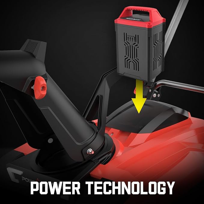 PowerSmart 80V 21-Inch Cordless Single Stage Snow Blower, 6.0Ah Battery, Charger (2 Battery)