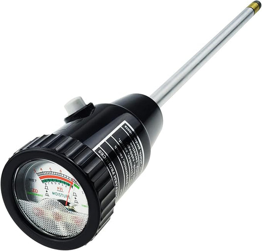Soil PH Meter, Soil Moisture Sensor Meter, Soil PH Tester Gardening Tool Kits for Plant, Tree, Soil Tester for Moisture Great for Garden, Lawn, Farm, Indoor & Outdoor Use 295mm Long
