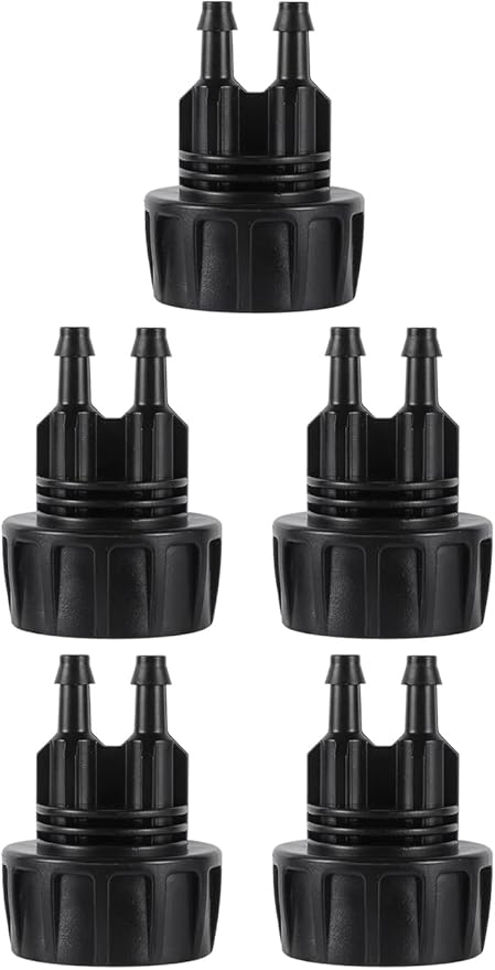 US Standard Faucet Adapter, 3/4'' to 1/4'' Hose Adapter Convert 3/4" Female GHT to 1/4" Irrigation Tubing,for Irrigation Fittings Misting Cooling Systems (2 -Way to 1/4" Pipe Connector)