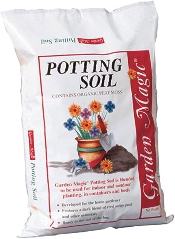 20 Pound Bag of Garden Magic General Purpose Moisture Retaining Potting Soil Mix for Indoor and Outdoor Planting