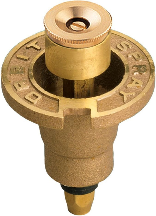 20-Pack Orbit 54070 Brass Pop-Up Flush Head Sprinkler with Full Pattern Spray Nozzle - Brass Pop-Up Sprinklers for Full Pattern Spray