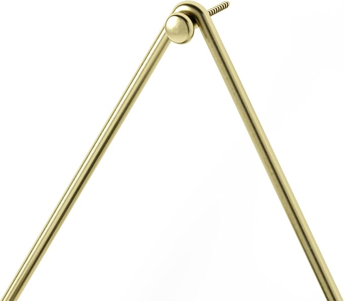 Umbra Trigg Hanging Planter Vase Wall Decor, Set of 2 Pots Containers for Succulents, Cactus, Faux Plants, and More, Small, Black/Brass