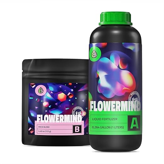 Vegan, Organic Liquid Fertilizer Kit| Biotechnology Fertilizer & Rock Dust, Longer Soil Enrichment | All-Purpose, Organic Liquid Plant Food for Vegetables, Plant| Indoor,Outdoor, 33 Fl.Oz +125g