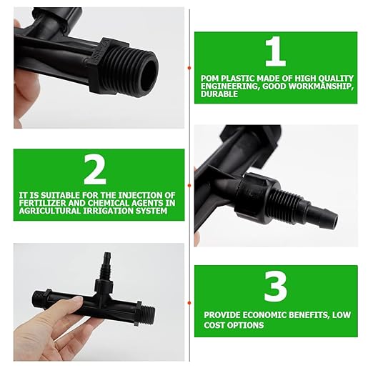Irrigation Venturi Fertilizer Injector,G1/2inch Garden Irrigation Tube Fertilizer Mixer Injector for Garden Irrigation, Agricultural Injection Irrigation System