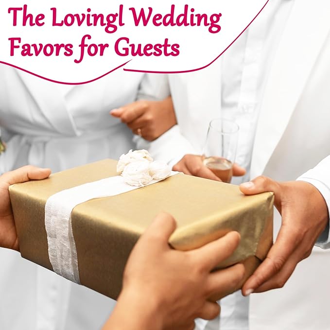 Set of 6 Seed Paper – 6 Pink Hearts & 6 White Pots with Bow for Weddings & Life Events