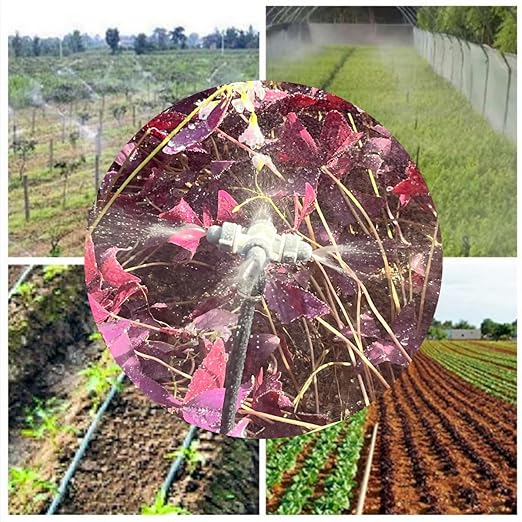 Drip Irrigation Kit,Automatic Garden Watering System with New Quick Connectors and 360-degree Bending Dropper Cross Atomization Nozzles for Watering System for Garden Plant Lawn Patio.(Cross Nozzles)