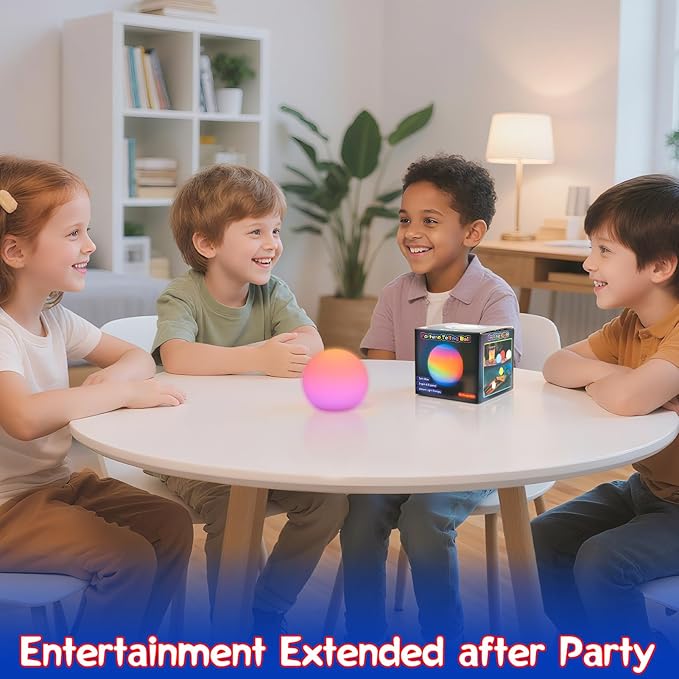 BLUEYE Rechargeable Fortune Telling Ball,Remote Control,Vibrant RGB Night Light,4-7-8 Breathing Lamp,Girl Boy Toys for Age 5 6 7 8 9 10 Year Old,Christmas Stocking Stuffers Gift for Kids