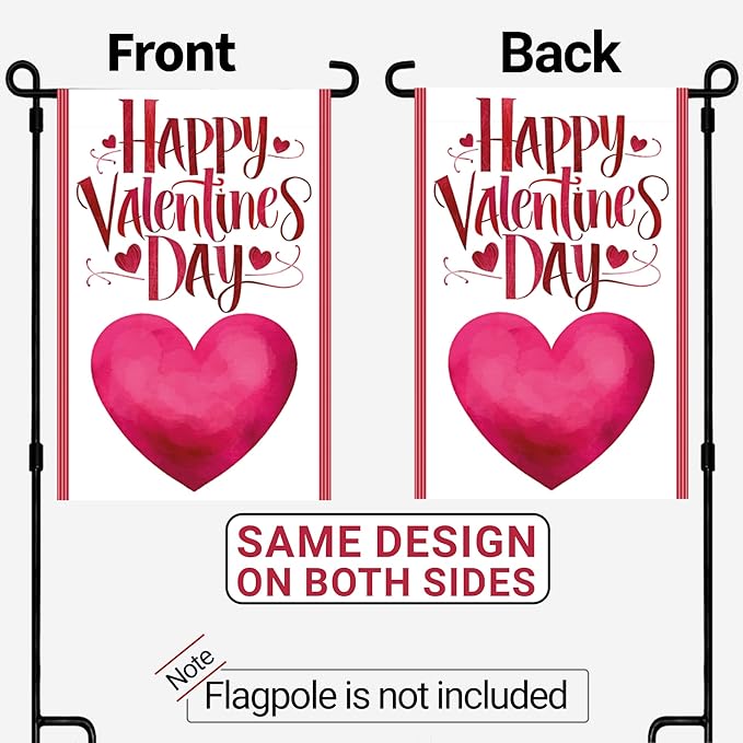 VAPARA DESIGNS Set of 10 Seasonal Garden Flags - 12"x18" Double Sided Garden Flags for Outside - Winter, Summer, Fall, Spring, Halloween, Christmas, Easter, Thanksgiving, Valentines Day, 4th of July