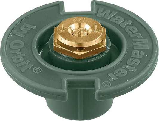 Orbit 54025 Plastic Flush Head Sprinkler with Brass Half Pattern Spray Nozzle