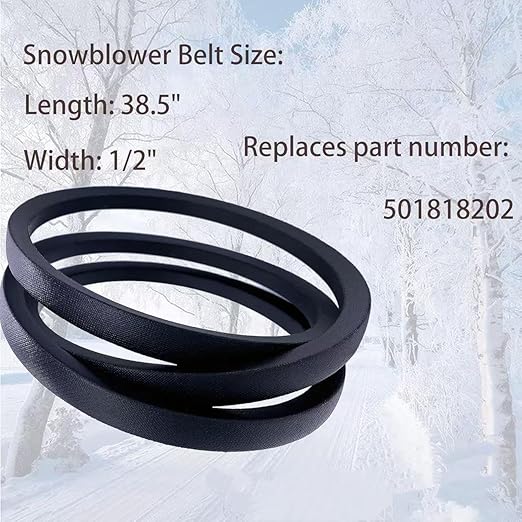 YoNana 501818201 Snow Blower Low Crank Impeller Belt Fits Husqvarna 581832401 PR241 ST227P Snowblowers