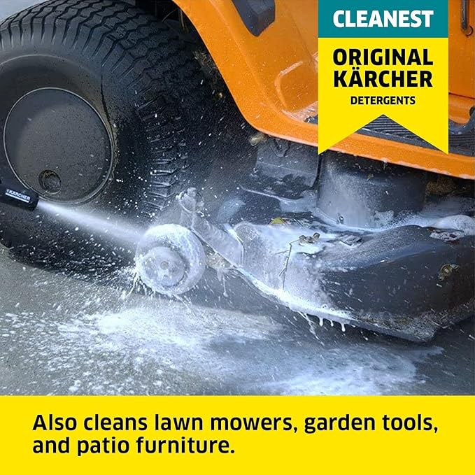 Kärcher Multi Purpose Pressure Washer Detergent, Removes Dirt and Grime from Fences, Siding, Patios, Driveways, Sidewalks, Concrete and More, Highly Concentrated, 1 Quart