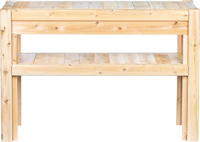 Greenes Fence Cedar Adjustable Storage Shelves, 44 in. x 16 in. x 30 in. - Made in USA with North American Cedar
