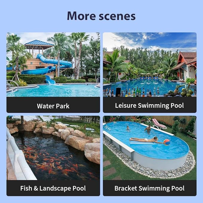 Anbull 2.5HP Swimming Pool Pump, 1850W In/Above Ground Pool Pump with 59.05'' Electric Cord, High Efficiency and Low Noise, Apply to Water Circulation in Filtration System (110-120V/60HZ)