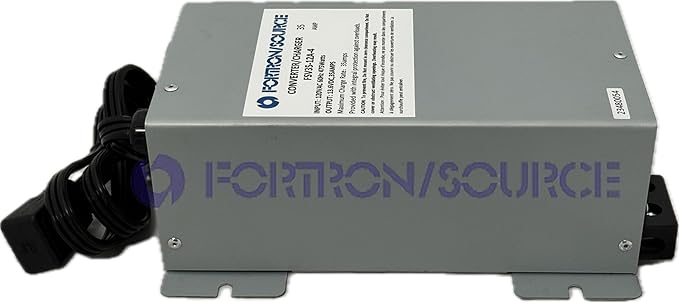 RV Power Converter | 35 Amp | 4-Stage Battery Charger | Fortron/Source SRV Series Power Supply | AC-DC Converts 120VAC to 13.75VDC | FSV35-12A-4