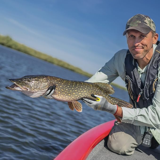 A9 Cut Resistant Work Gloves, 18 Gauge Ultra-light Foam Nitrile Coated Touchscreen ANSI A3 A4 A6 A9 Cutting Glove