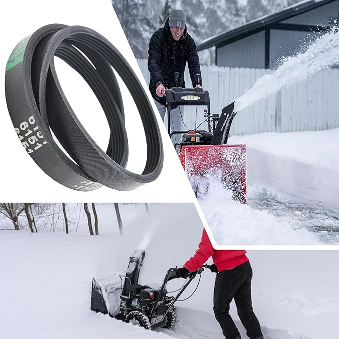 5-Rib Aramid Drive Belt for Toro Snow Blower, Replaces 95-6151 265-929 75-939, Fits CCR2400 CCR2450 CCR2500 CCR3000 CCR3600 CCR3650