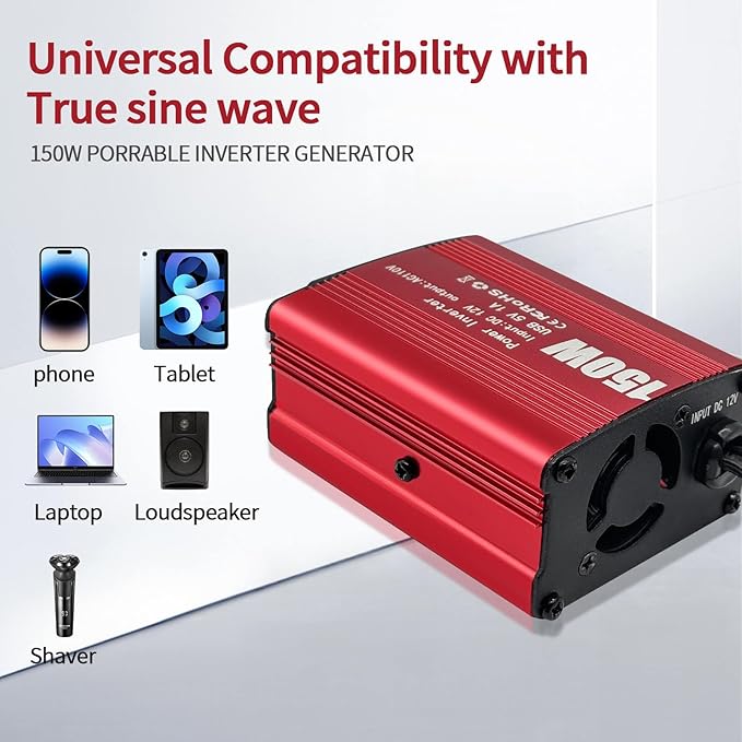 Car Power Inverters 1200W Inverter - 12v DC to 110v AC Converter with AC Outlets USB Type-c Port,Car Power Converter for Truck/Home/Vehicles/Laptop Trip