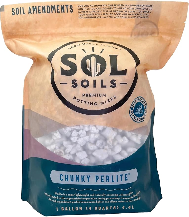 Sol Soils Chunky Perlite Soil Amendment (1 Gallon)