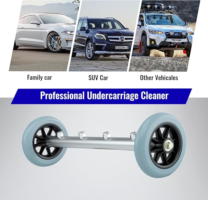 Selkie Pressure Washer Undercarriage Cleaner, 16 Inch Undercarriage Car Washer, Pressure Washer Under Car Cleaner with 3 Pcs Extension Wand, 4000 PSI Connect, Additional 1.1 mm Orifice Nozzle