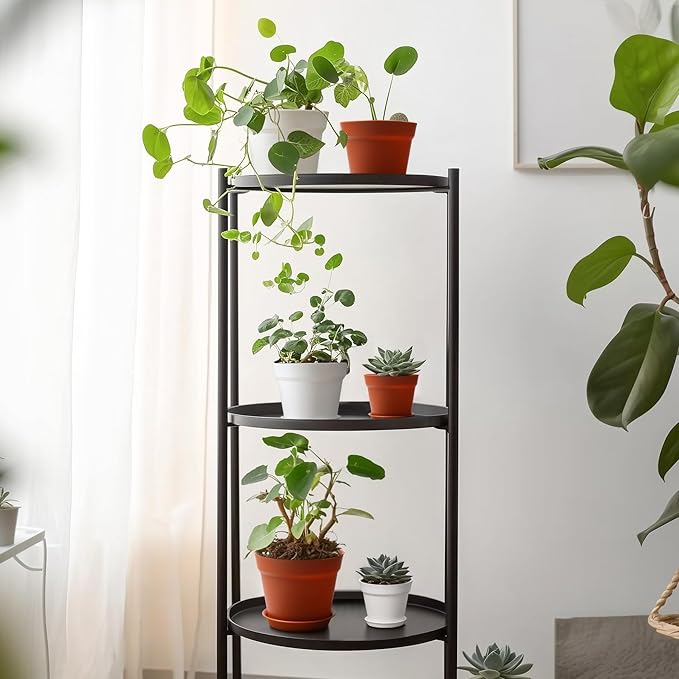 T4U 4 Inch Plant Pots 18-Pack - Small Plastic Planter with Drainage Hole and Saucer, Decorative Nursery Flower Pot Bulk for African Violet, Snake Plant, Succulent and All House Plants Indoor