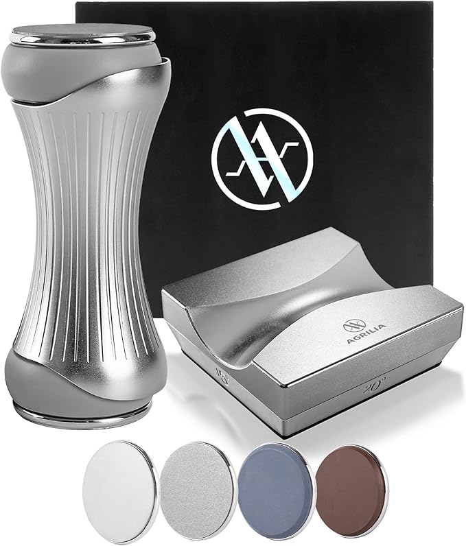 Rolling Knife Sharpener for Straight Edges - Premium Sharpening Kit for all Knife Set - 360 & 600 Diamond - 1000 & 3000 Discs for All Hardness Levels - Gripable Aluminum Body, 4 Angles