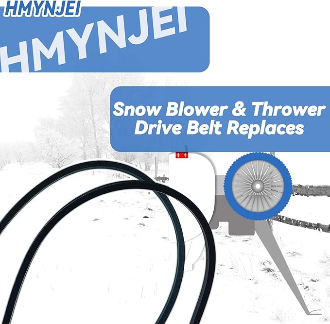 754-0343 954-0343 Drive Belt for MTD Two-Stage Snow Thrower, Rotary Item 5014 72099 0720990, Snow Blowers Drive Belt Replaces 754 0343 954 0343