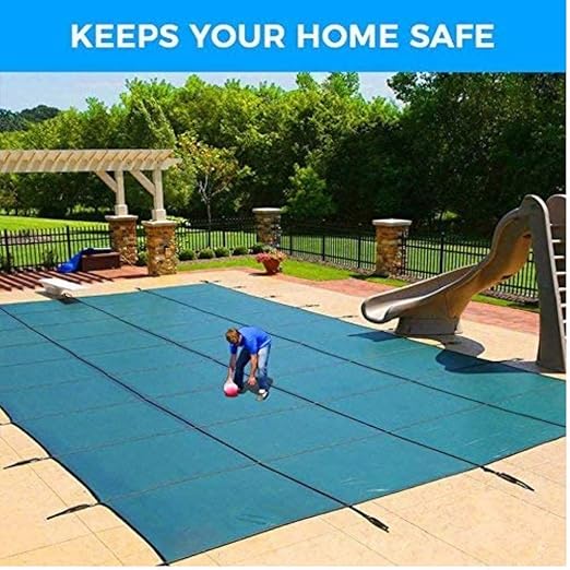 Wood Grip 10 Pack Swimming Pool Cover Stainless Steel Spring with Stopper D Ring and Protective Vinyl Spring Cover - for Winter Safety Pool Covers (10)
