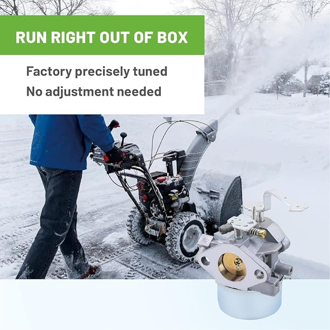 640152 Carburetor with Filter for Tecumseh 640152A HM80 HM90 HM100 8-10 HP Engine Snow Blower Mower 5000watt Generator Replace 640023 640051 640140 640260B