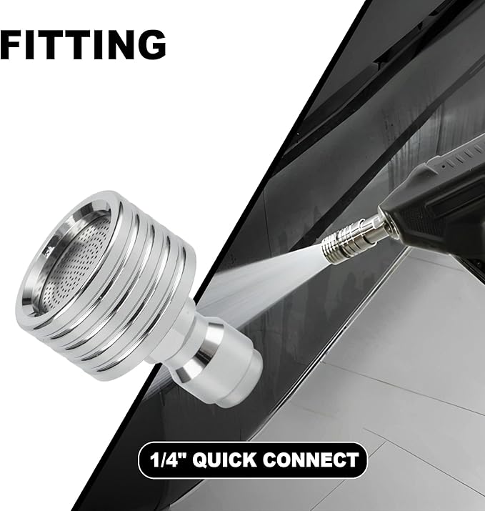 Pressure Washer Nozzle Tips for Soft Wash System, Power Washer Shower Nozzle for Car Washing and Garden Watering, Pressure Spray Head, 1/4” Quick Connect Sprinkler
