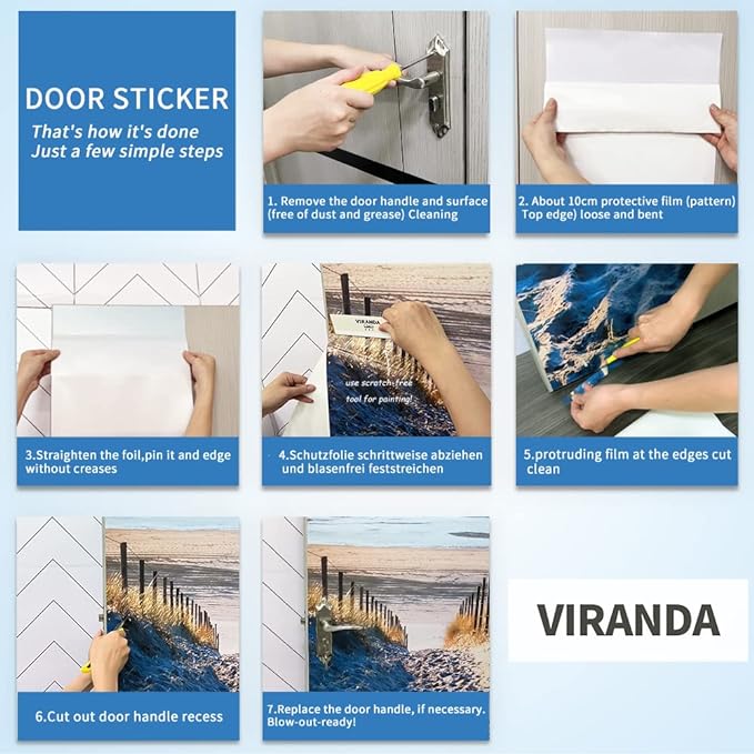 3D Buddha Statue Door Stickers - Peel and Stick Murals, Self-Adhesive Wallpaper Decals, Removable PVC Waterproof Poster for Bedroom Living Room 30.3" x 78.7"