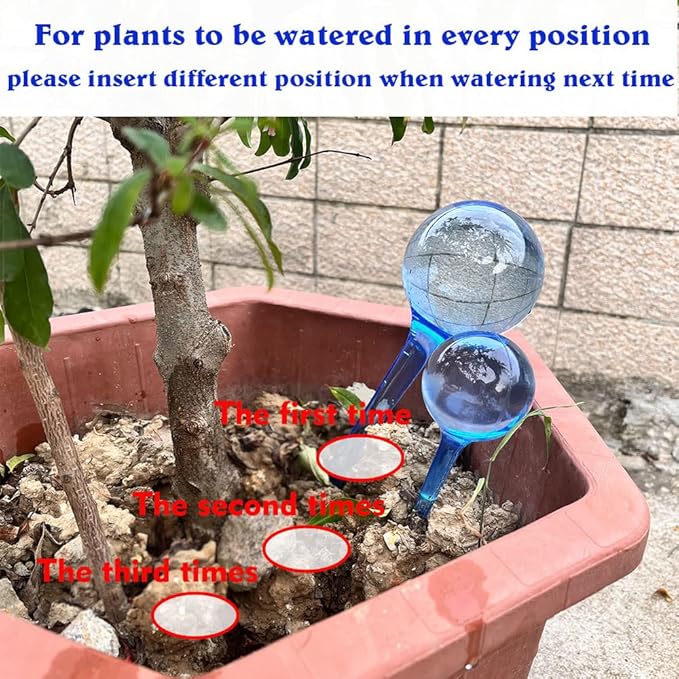 MOONSOUND Plant Watering Dispenser, 10Pcs Plant Watering Devices, Premium Plant Automatic Waterer, Indoor Outdoor Plant Self Watering Spikes, Pot Flower Self Watering Bulbs
