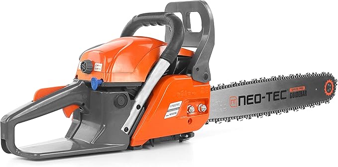 NEO-TEC 20 Inch Chainsaw, 62CC Power Chain Saws Gas Powered 2 Stroke Handed Petrol Gasoline Chain Saw for Cutting Wood Outdoor Garden