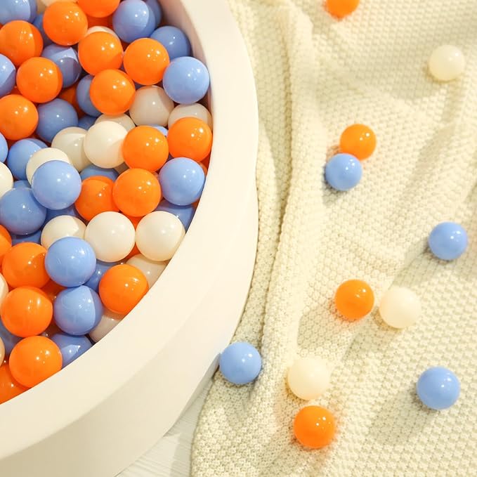 TRENDPLAY Plastic Balls for Ball Pits 2.2 Inch, Pack of 50 100 200 500 Hollow Balls, Perfect for Toddler Baby Pools,Party,Festival Decoration